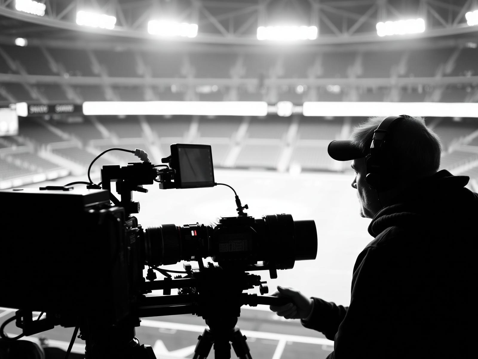 Camera operator on set